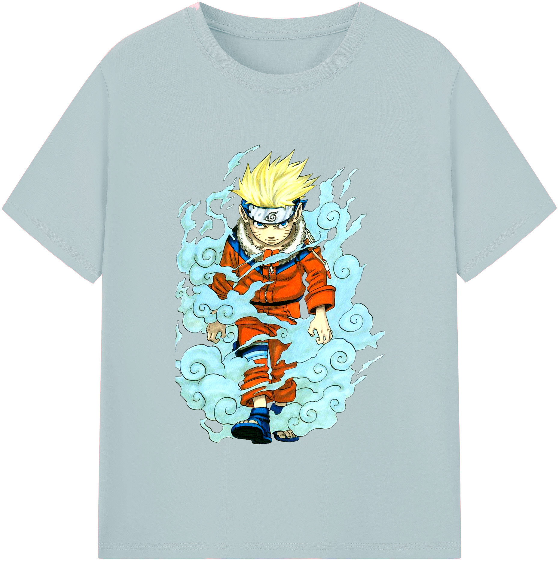 （画像用） NARUTO -ナルト- うずまき ナルト Uzumaki Naruto 綿100％半袖Tシャツ（フロントプリント）